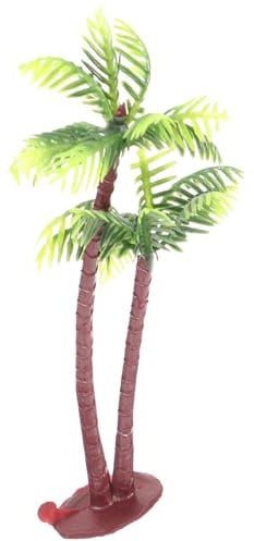 PRETYZOOM Palmen Basteln 2st Kokosnussbaum Anlage Diorama Regenwald Miniatur-kunstpflanzen Miniatur-baumlandschaft Cupcakes -Pflanzen-Bonsai Hobby Aquarium Simulationsbaum Kleine Kokosnuss