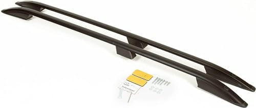 FUNSIE Roof Rack Rails Side Bars for V-W T5 T6 T6.1 SWB 2003-2022, Aluminum Alloy Rails Bar Luggage Racks Carrier Bars Top Rail Boxe