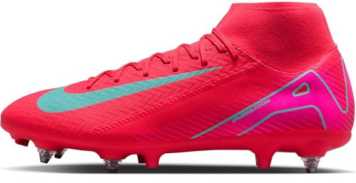 Nike Soccer Shoe Mercurial Superfly 10 Academy Botas De Fútbol De Perfil Alto SG-Pro, Ember Glow/Aurora Green, FQ8336-800, 41 EU (8 US)