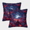 RHUSDIEOD Lotus Kissenbezug 3D Landschaft Deko Kissen 2er Set Kopfkissenbezug Mit Reißverschluss Wohnzimmer Zierkissen Für Sofa Stuhl Bett Garten 45x45cm