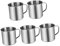 VINTORKY 5 Stücke Jungen Und Mädchen Leck Tasse Edelstahl Becher Griff Tragbare Container Kostenloser Für Schule Saft Silber