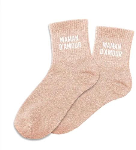 STC Chaussettes paillettes maman d amour