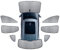 Auto Seitenfenster Sonnenschutz für Opel Zafira Tourer C Wagon 2011-2020,Staubschutz Sonnenschutz Atmungsaktives Accessories,E