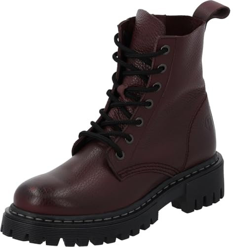 Palado Stiefeletten Damen Pheara – elegante Boots Made in Portugal - ungefütterte Stiefel für die Übergangszeit - moderne Ankle-Boots Bordeaux UK6 - EU39