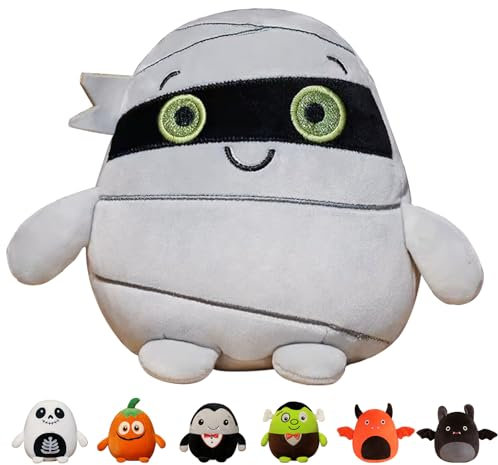 MORAINJAY Partielle Aktualisierung Halloween Plüschtier, 20cm/7.9inch Kuscheltier Plüsch Puppe Plüschpuppen, Halloween Heimdeko Partygeschenke Geburtstagsgeschenke Plüsch Gefüllte Spielzeug für Kinder