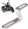 Shitafe Soporte para tubo de escape de motocicleta, soporte en forma de Z | Abrazadera de silenciador en forma de Z,Tubos de escape silenciadores de acero inoxidable, soporte Z, junta para moto