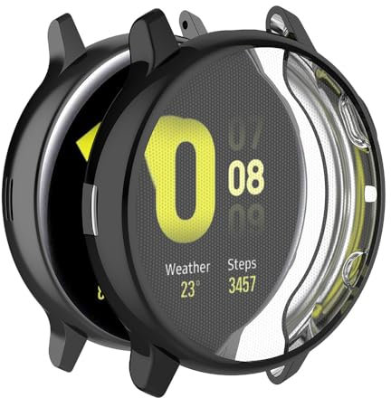 Custodia per Samsung Galaxy Watch Active 2 40mm, Silicone TPU Case with Protettiva per Schermo, Anti-graffio, Anti-polver, Cover per Samsung Galaxy Watch Active 2 40mm