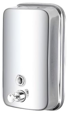 Cobenga Dispensadores de jabón de pared para baño, dispensador de jabón comercial de acero inoxidable 304, dispensador de desinfectante de manos de acero inoxidable para cocina, garaje, uso de 1000 ml