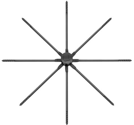 MZZYG Holographic Projector 150cm Eight Blades Hologram 3d Led Fan 8 Wings Wifi 3d Holographic Display Projector
