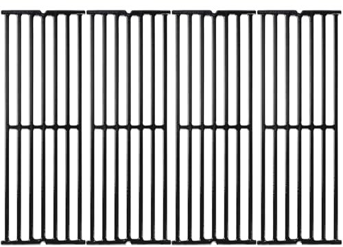 GFTIME Lot de 4 grilles de barbecue en fonte pour Broilking et Huntington Broilking Baron 490, 420, Broilmate et Sterling, pour Napoléon LEX 485
