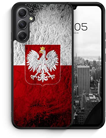 MUNIQASE Polen Splash Flagge - Silikon Hülle für Samsung Galaxy A16 4G 5G - Polnische Schutzhülle Handyhülle Case Cover
