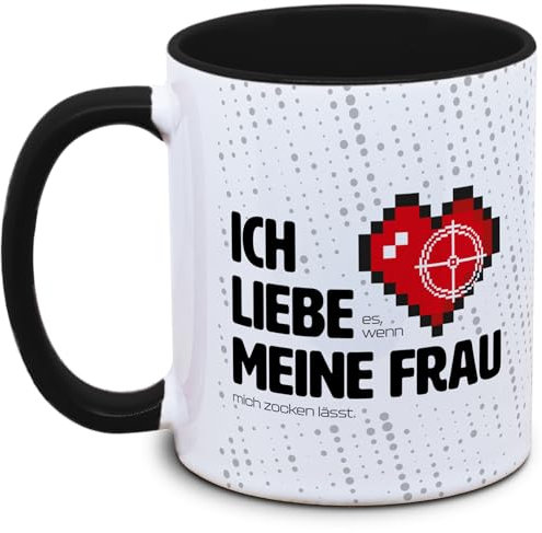Gaming-Tasse „Ich liebe es, wenn meine Frau mich zocken lässt!“ – Das perfekte Geschenk für Gamer mit Humor! - Zocken, Computer, Konsole, Videospiele