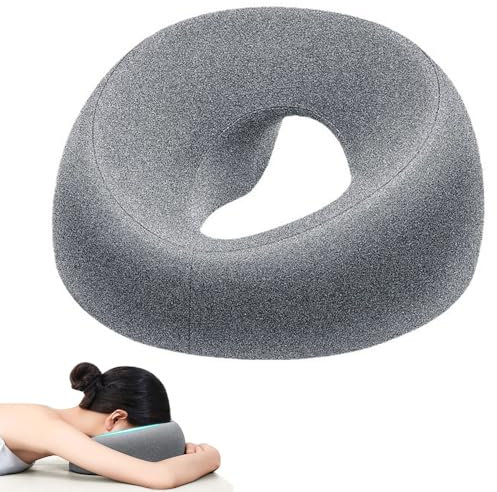 SKIKHN Cuscino massaggiante per culla facciale massaggiante per il viso, cuscino massaggiante per la casa, massaggio a forma di U, cuscino viso in memory foam per salone di bellezza (A)