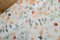 Halbpanama Stoff Meterware Sommer - robuster Taschenstoff bedruckt - schwerer Baumwollstoff Blumen - stabiler Dekostoff Pflanzen - BW Panama *Ab 50cm, Farbe: 031 Wildblume orange