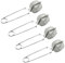 CHICAMPERA 4pcs Stainless Steel Tea Strainer Fine Mesh Teapot Cup Filters for Effortless Brewing and Resistant for Loose Leaf Tea Easy to Clean