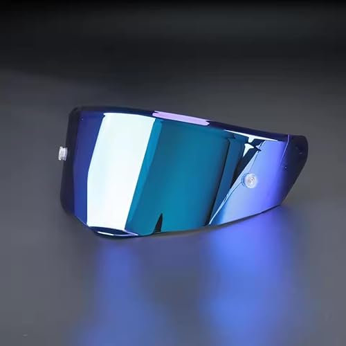 AFGJHYT Visera Casco Moto para GSB 361 361GT R50, Visera Integral con Protección UV, Visera Resistente a Rayaduras para Casco Integral, Visera Antivaho para Casco,G Advanced Blue