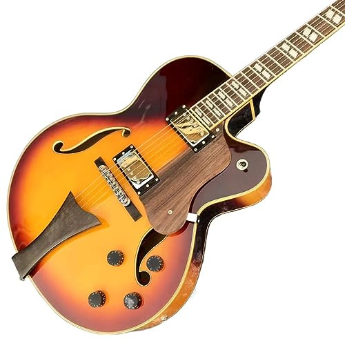 Kundenspezifische Jazz-Archtop-Gitarre Simi Hollow Body AAAA-Jazz-E-Gitarre
