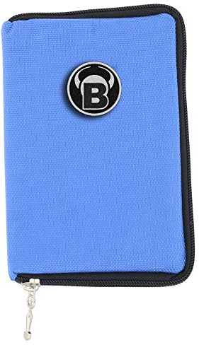 Bull's TP Dartcase, Darttasche mit Gürtelbefestigung, Spitzenröhrchen, blau
