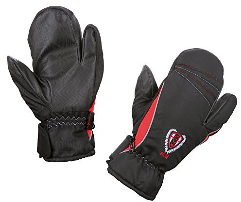 Covalliero Winterhandschuhe Arcticrider 3 Finger, schwarz/rot, XL, 323854
