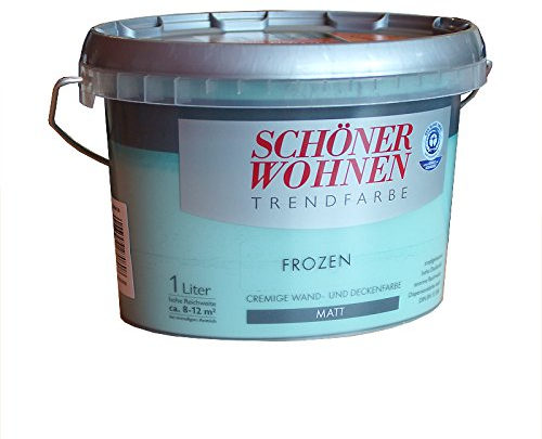 1 L Schöner Wohnen Trendfarbe, cremige Wand- und Deckenfarbe, Frozen Matt