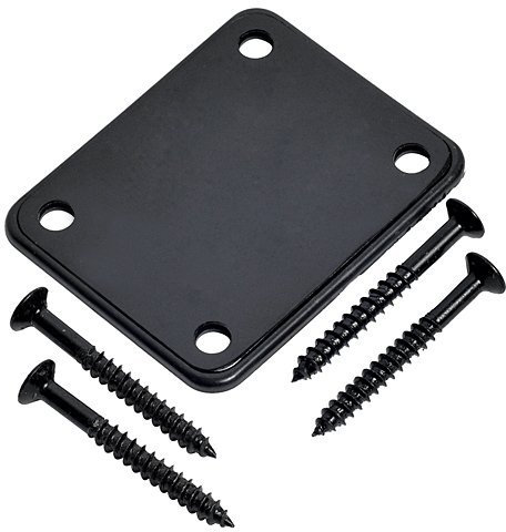 Neck Plate with 4 Screws Replacement Part for Fender Strat Electric Guitar