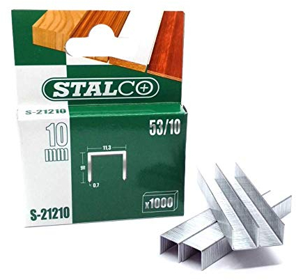 1000pcs 10mm Staples Pack Duty Gun Tacker Staple Upholstery Galvanised Craft