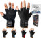 BLACKROX Trainingshandschuhe Vergleichssieger Fitness Handschuhe mit Handgelenkstütze Herren Damen, Handschuhe für Kraftsport, Fitnesshandschuhe, Bodybuilding (Schwarz,M)