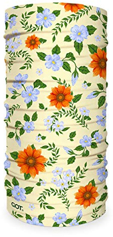GOT Sports Tube Bandana - Neck Gaiter for Women & Men, Face Mask, Neck Wrap, Head Scarf, Curly Hair Sleep Protection - Breathable, Lightweight Microfiber (Floral Summer)