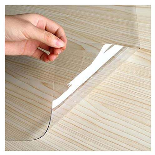 LSSB Mat Sedia per Duri Pavimenti Chiaro/Trasparente PVC Sottopiatto Protezione Pavimento Impermeabile Tovaglia di Plastica per Ufficio Night Stand Cucina Camera da Letto, 4 Spessori