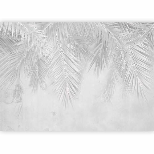 murando - Carta da parati Foglie tropicali 450x315 cm Fotomurali in TNT Murale alla moda Decorazione da Muro XXL Poster Gigante Design Carta per Pareti Soggiorno Palma jungle bianco b-C-0741-a-a
