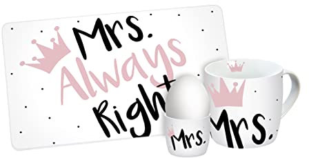 Frühstücksset Mrs. Always Right 3teilig