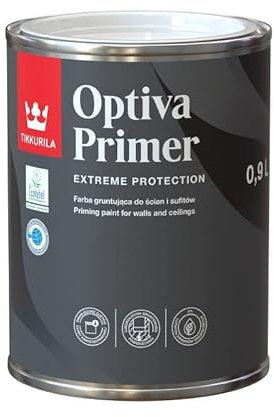 TIKKURILA Optiva Primer - Absorbent Primer For Walls & Ceilings - Zero VOC - 1 Litre