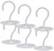 HZSOOCH 6Pcs Wall Mount Ceiling Hook, Metal Plant Bracket, Heavy Duty Hanging Hooks with Screws for Hanging Planters,Bird Feeders, Lanterns, Wind Chimes, Outdoor Decoration, White