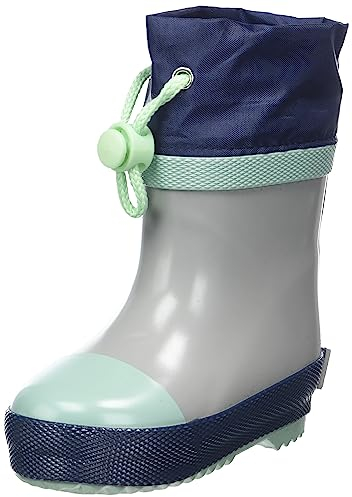 Playshoes Stivali da Pioggia, Gomma Unisex-Bambini, 33 Grigio, 20 EU