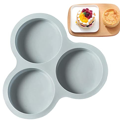 PW TOOLS Luftfritteuse-Eierform, 3 Mulden, Antihaftbeschichtete Silikon-Muffinform, Zubehör für die Luftfritteuse