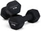 Neoprene Dumbbell Hand Weights Pair Home Exercise for Women Men Arm Pilates Dumbbells in 1kg 1.5kg 2kg 3kg 4kg 5kg 8kg 10kg Set (5kg, Pair) Black