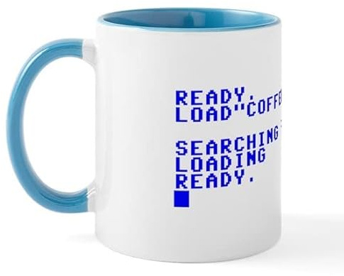 BAAROO Commodore 64 Load Kaffeetasse aus Keramik, 325 ml