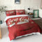 GIOSBR Coca - Cola Bettbezug Set Bettwäschegarnitur 3D Gedruckter Christmas Mädchen Junge Kinder Und Kissenbezüge Bettwäsche Reissverschluss Weich Microfaser 3 Teilig King（220x240cm）