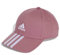 adidas Unisex 3-Stripes Cotton Twill Baseball Cap, Preloved Crimson/White, L