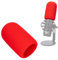 SUNMON Red Pop Filter for HyperX QuadCast - Microphone Cover Foam Noise Reduction, Hyper x Pop Filter Improved Sound Quality, Mic Windscreen Compatible With HyperX QuadCast S Microphone