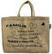 Domelo Einkaufskörbe. Bedruckte Einkaufstasche. Jute Tasche groß. Korbtasche, wasserabweisenden Strandtasche. Jutetaschen Shopper als Shopping bag. Nachhaltige Tragetasche (Familie)