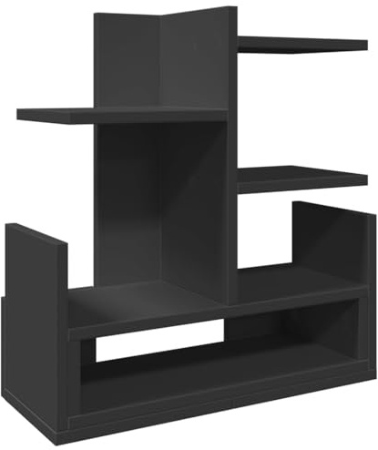 vidaXL Schreibtisch-Organizer Schwarz 49x20x52,5 cm Holzwerkstoff