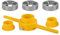 Duroecsain Juego de matrices de tubos de PVC, juego de 6 roscas redondas para roscar PVC | Juego de corte de tubos reutilizable con terrajas de 1/2 pulgadas, 3/4 pulgadas y 1 pulgada,