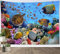 LB Wandteppich Tropische Fische Wandtuch Schildkröte und Koralle im Blauen Meer Wandbehang Meerestier Tapisserie für Wohnzimmer Schlafzimmer Wohnheim Wanddeko,150x100cm