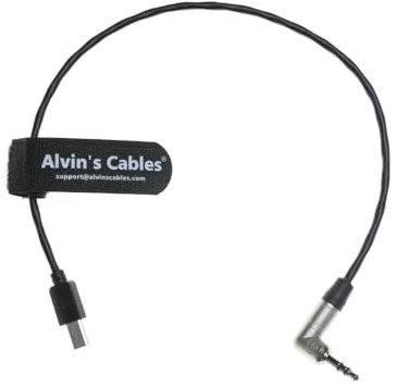 Alvin's Cables Tentacle Timecode-Kabel für Sony FX3| FX30| A7S3| A1 Kamera 3,5 mm TRS auf Micro USB Timecode-Kabel für Tentacle SYNC E Timecode Generator 35cm
