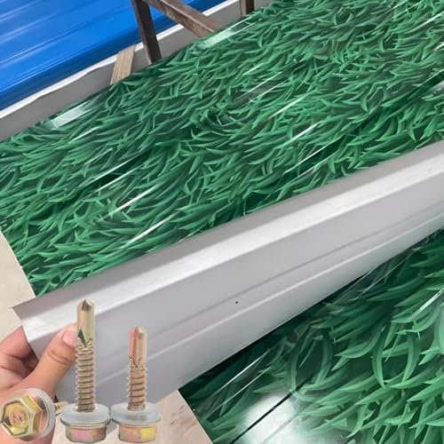 WJYWX Dachplatten, Dachplatten, verzinkter Gartenhaus, Schrank, Pultdach, Gartenhaus, geeignet für Straßenbauzäune, Carports, Dachabdichtung von Häusern (120 x 90 cm, 5 Stück)