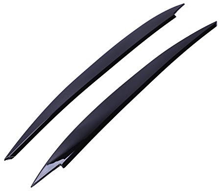 Diheohg Schwarze Scheinwerfer Augenbraue Augenlider Trim Fit Mk7 Golf 7 Abs Schwarz Style