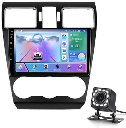 9 Zoll Touchscreenauto Radio Für Subaru Forester 2016-2018 Doppel-din-auto Stereo Bluetooth Handsfree Fm Radio Mirror Link Usb Receiver Fernbedienung Lenkradsteuerung Backup-kamera(Color:8-Core 4+64G)