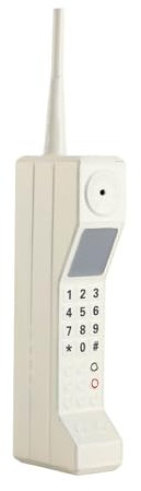 SYH&AQYE Retro Brick Handy Ornament, 80Er 90Er Vintage Mobiltelefonmodell, Vintage Mobiltelefonmodell für Home Office Party Dekoration (Weiß)
