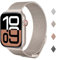 Coiwxmoi Correa Compatible con Correas Apple Watch 46mm 44mm 45mm 49m 41mm 40mm 38mm, Bracelet Metal de acero Inoxidable para iWatch Series Se Ultra 10 9 8 7 6 5 4 3 2 1, con Hebilla Ajustable